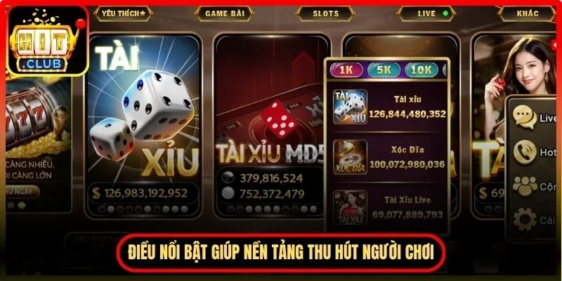 Giới Thiệu Hitclub – Khám Phá Nền Tảng Giải Trí Uy Tín 3 Hitclub Những điều nổi bật giúp nền tảng thu hút người chơi