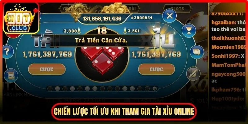 Chiến lược tối ưu khi tham gia tài xỉu online